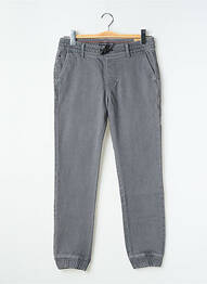 Pantalon droit stretch taille élastique gris TIFFOSI garçon