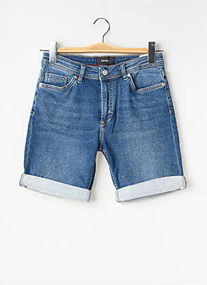 Bermuda tissage denim taille ajustable bleu KAPORAL garçon
