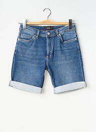 Bermuda tissage denim taille ajustable bleu KAPORAL garçon