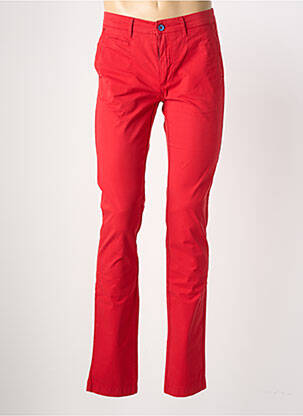 Pantalon chino stretch taille normale rouge EMYLE homme