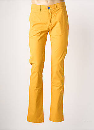 Pantalon chino stretch taille normale jaune EMYLE homme