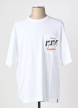 T-shirt stretch manches courtes blanc KAPORAL homme