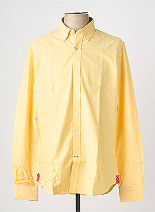 Chemise manches longues coupe droite jaune DOSGALGOS homme