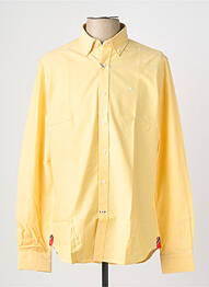 Chemise manches longues coupe droite jaune DOSGALGOS homme