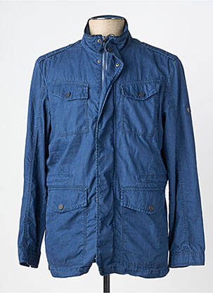 Parka manches longues sans capuche bleu SEA BARRIER homme