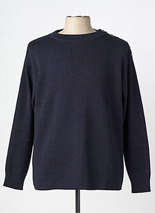 Pull stretch manches longues bleu YACHTING COLLECTION BY WIN'S homme