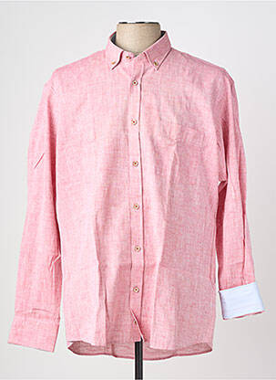 Chemise manches longues coupe droite rose EMYLE homme