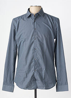 Chemise manches longues coupe droite gris YVES ENZO homme