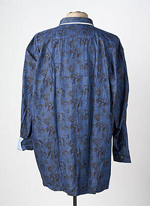 Chemise manches longues imprimé fleurs bleu EMYLE homme