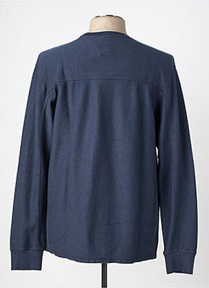 Sweat-shirt stretch manches longues bleu KAPORAL homme