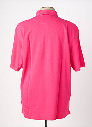 Polo stretch manches courtes rose EMYLE homme