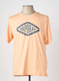 T-shirt stretch manches courtes orange KAPORAL homme