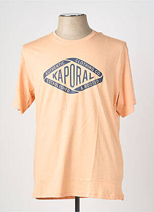 T-shirt stretch manches courtes orange KAPORAL homme