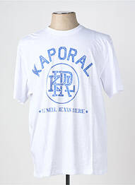 T-shirt stretch manches courtes blanc KAPORAL homme