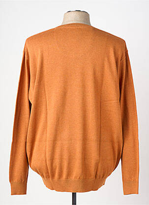 Pull col v manches longues jaune REDMOND homme