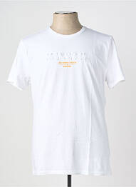 T-shirt coupe cintrée manches courtes blanc KAPORAL homme