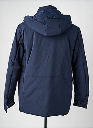 Parka manches longues a capuche bleu SEA BARRIER homme