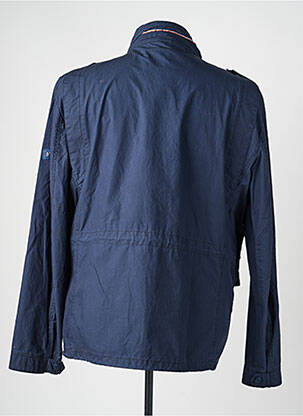 Veste casual coupe droite bleu SEA BARRIER homme