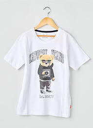 T-shirt coupe droite manches courtes blanc KAPORAL garçon