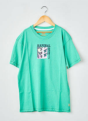 T-shirt coupe droite manches courtes vert KAPORAL garçon