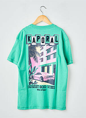 T-shirt coupe droite manches courtes vert KAPORAL garçon