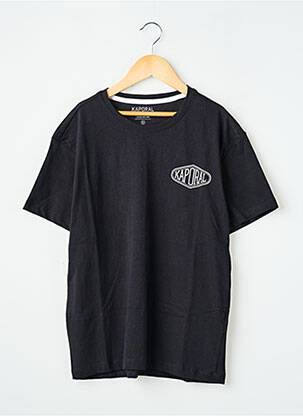 T-shirt coupe droite manches courtes noir KAPORAL garçon