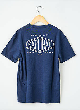 T-shirt coupe droite manches courtes bleu KAPORAL garçon