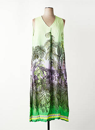 Robe longue sans manche sans manche vert SEE YOU femme