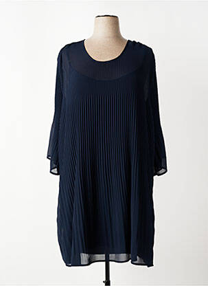 Tunique manches longues légère et transparente bleu CHALOU femme