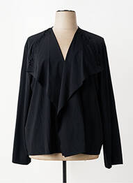 Veste chic col v noir FRANCK ANNA femme