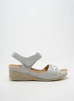 Sandales/nu pieds type de semelle amortissante talon de 4 à 6cm gris VIESTAR femme