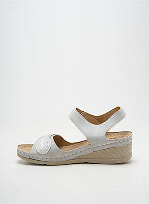 Sandales/nu pieds type de semelle amortissante talon de 4 à 6cm gris VIESTAR femme