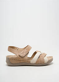 Sandales/nu pieds bout ouvert talon plat jusqu'à 3cm beige VIESTAR femme