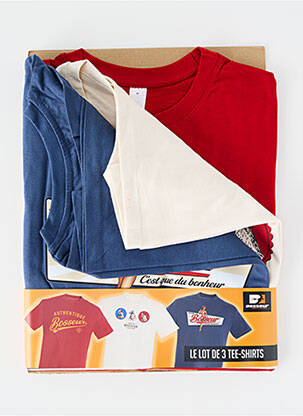 T-shirt stretch manches courtes bleu BOSSEUR homme