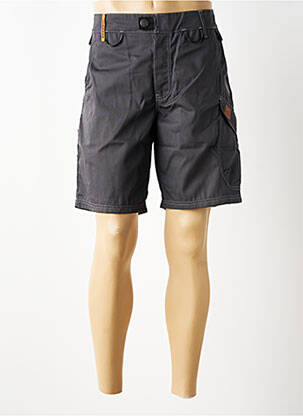 Bermuda multipoches taille normale gris HAGUEN homme