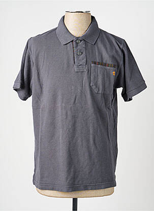 Polo stretch manches courtes gris DIKE homme