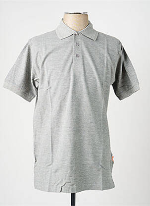 Polo tissage chiné manches courtes gris KAPRIOL homme