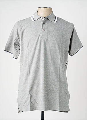 Polo tissage chiné manches courtes gris KAPRIOL homme