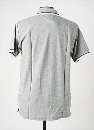 Polo tissage chiné manches courtes gris KAPRIOL homme