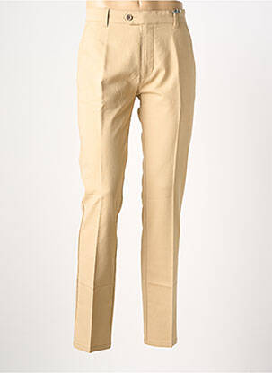 Pantalon chino tissage chiné taille normale beige PIONEER homme