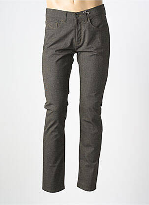 Pantalon slim stretch taille normale marron PIONEER homme