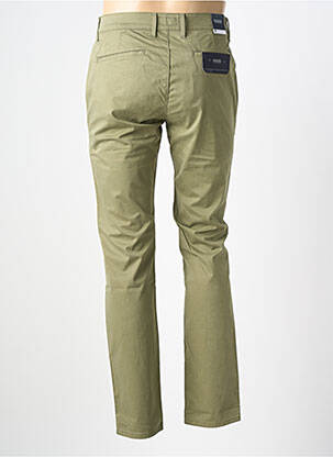 Pantalon chino tissage popeline taille normale vert PIONEER homme