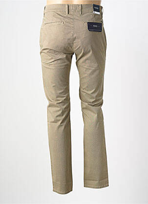 Pantalon chino tissage chiné taille normale beige PIONEER homme