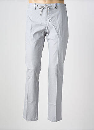 Pantalon chino tissage popeline taille normale gris PIONEER homme