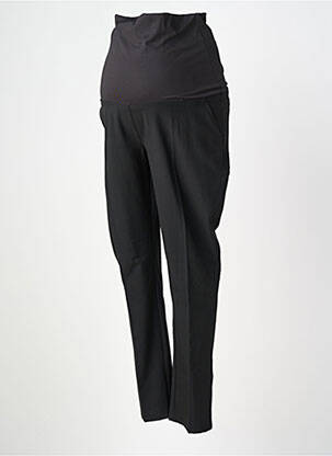 Pantalon maternité tissage popeline noir QUEEN MUM femme