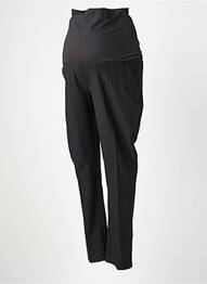 Pantalon maternité tissage popeline noir QUEEN MUM femme