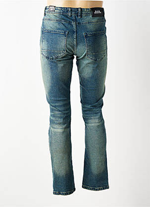 Jeans coupe slim fermeture boutonnée sur le devant taille normale bleu BLACK INDUSTRY homme