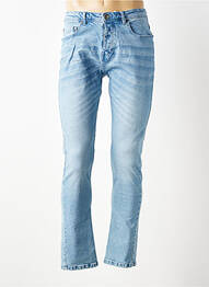 Jeans coupe slim fermeture boutonnée sur le devant taille normale bleu BLACK INDUSTRY homme
