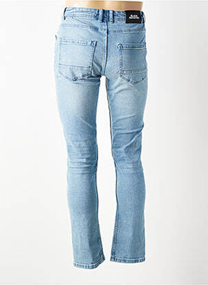 Jeans coupe slim fermeture boutonnée sur le devant taille normale bleu BLACK INDUSTRY homme