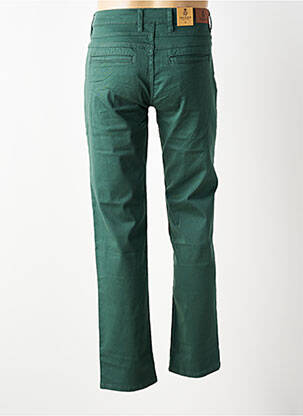 Pantalon chino fermeture zippée sous rabat boutonné taille normale vert MACKTEN femme